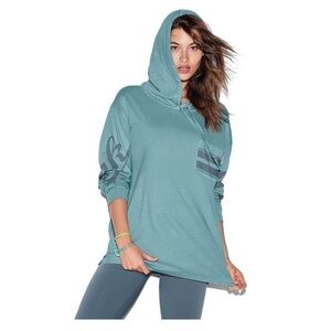 Victoria's Secret Pink women's XS oversized hooded shirt